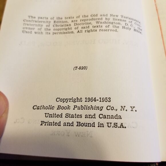 St Joseph Sunday missal large print confraternity version 1964 vintage - Picture 10 of 11